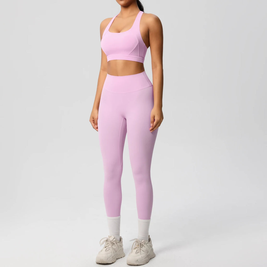 Yoga-Set: Gym-Set mit Sport-BH und Leggings