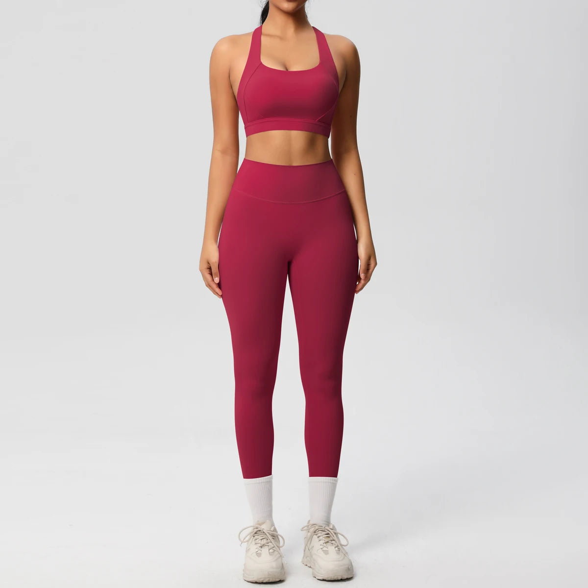 Yoga-Set: Gym-Set mit Sport-BH und Leggings