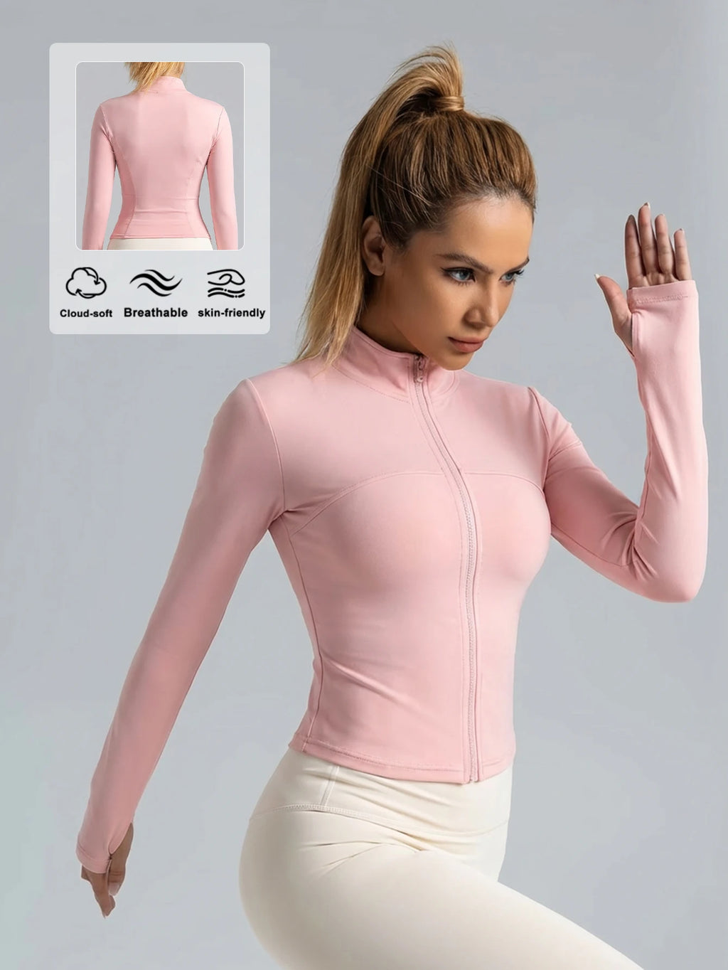 Schnelltrocknende Sportjacke Slim-Fit