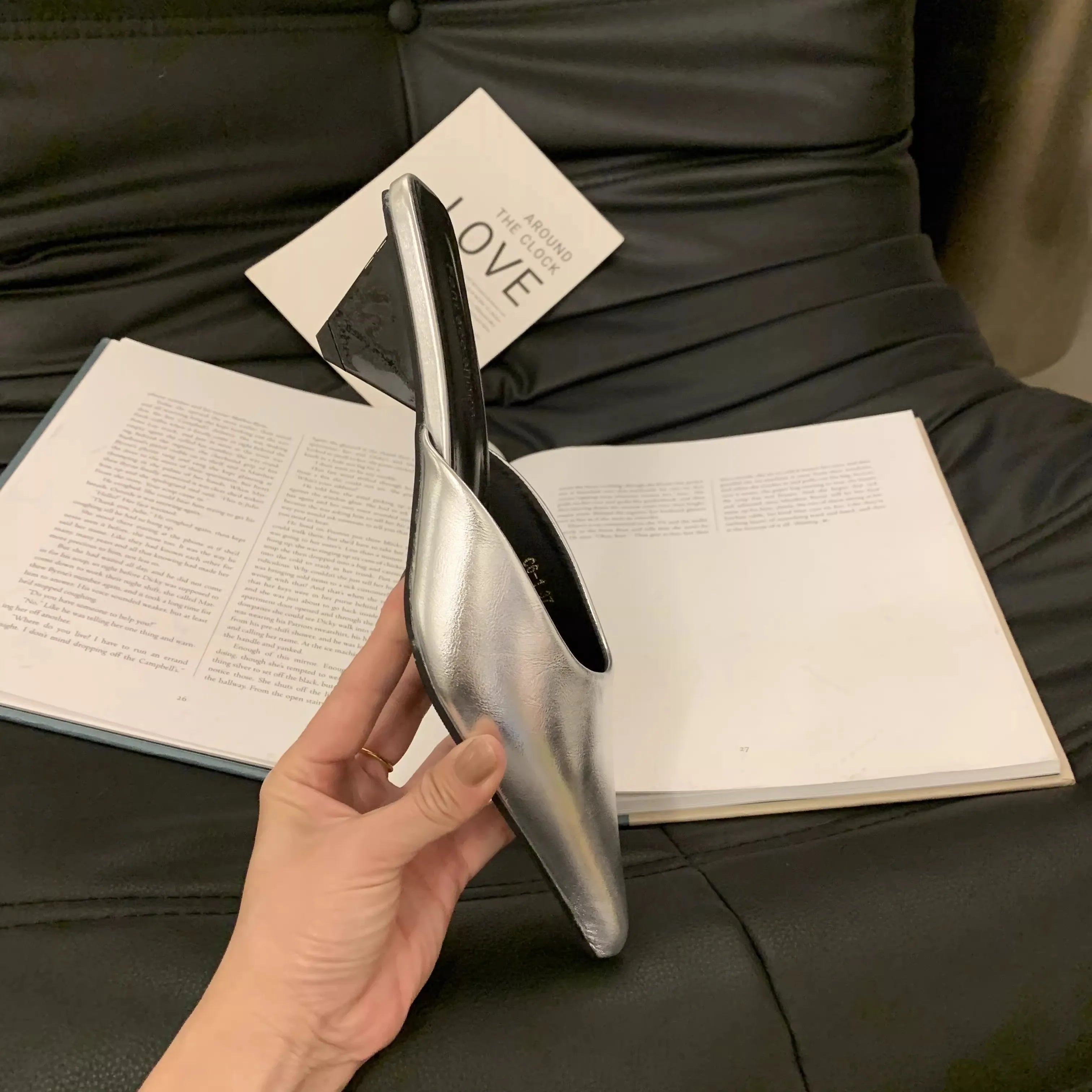 New Pointed Toe Women Mules Slipper