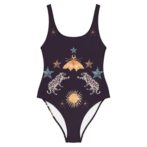 Lyra One Piece Swimsuit in Black Jaguar