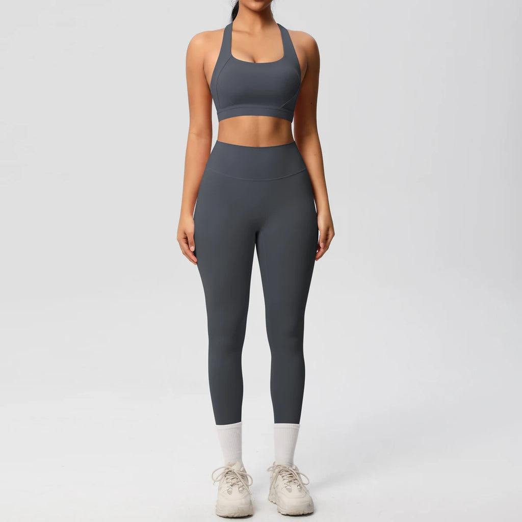 Yoga-Set: Gym-Set mit Sport-BH und Leggings