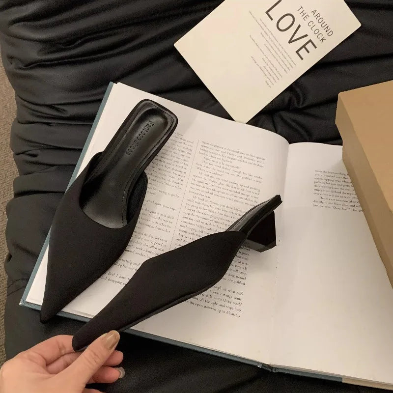 New Pointed Toe Women Mules Slipper