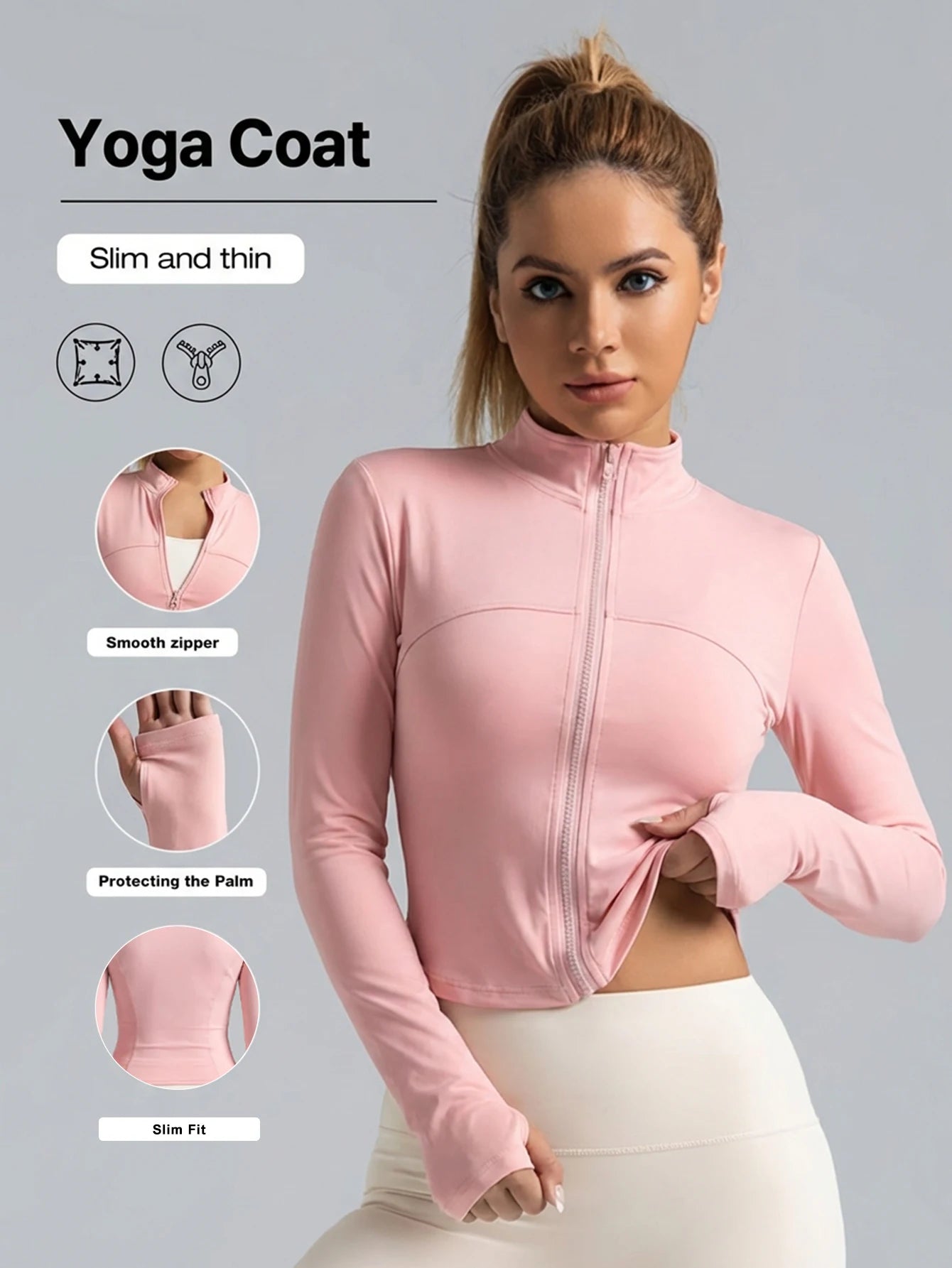 Schnelltrocknende Sportjacke Slim-Fit